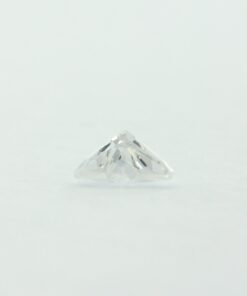 Loose Triangle Cut Clear CZ Gemstone Cubic Zirconia April Birthstone Down