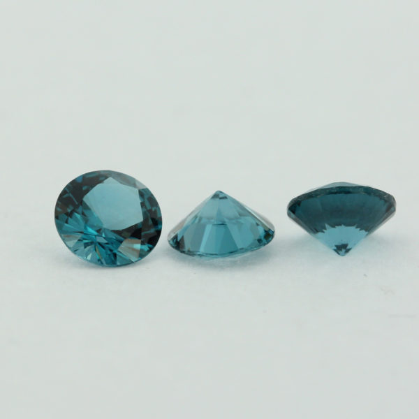 Loose Round Cut Blue Zircon CZ Gemstone Cubic Zirconia December Birthstone Group