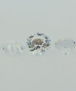 Loose Round Cut White CZ Gemstone Cubic Zirconia April Birthstone Group