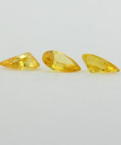 Loose Pear Shape Citrine CZ Gemstone Cubic Zirconia November Birthstone Group