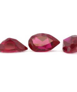 Loose Pear Shape Garnet CZ Gemstone Cubic Zirconia January Birthstone Group