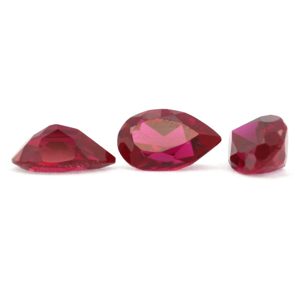 Loose Pear Shape Garnet CZ Gemstone Cubic Zirconia January Birthstone Group