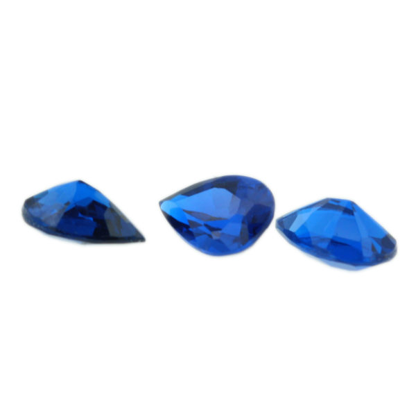 Loose Pear Shape Sapphire CZ Gemstone Cubic Zirconia September Birthstone Group