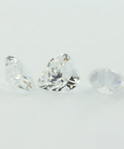 Loose Heart Shape Clear CZ Gemstone Cubic Zirconia April Birthstone Group