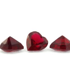 Loose Heart Shape Garnet CZ Gemstone Cubic Zirconia January Birthstone Group