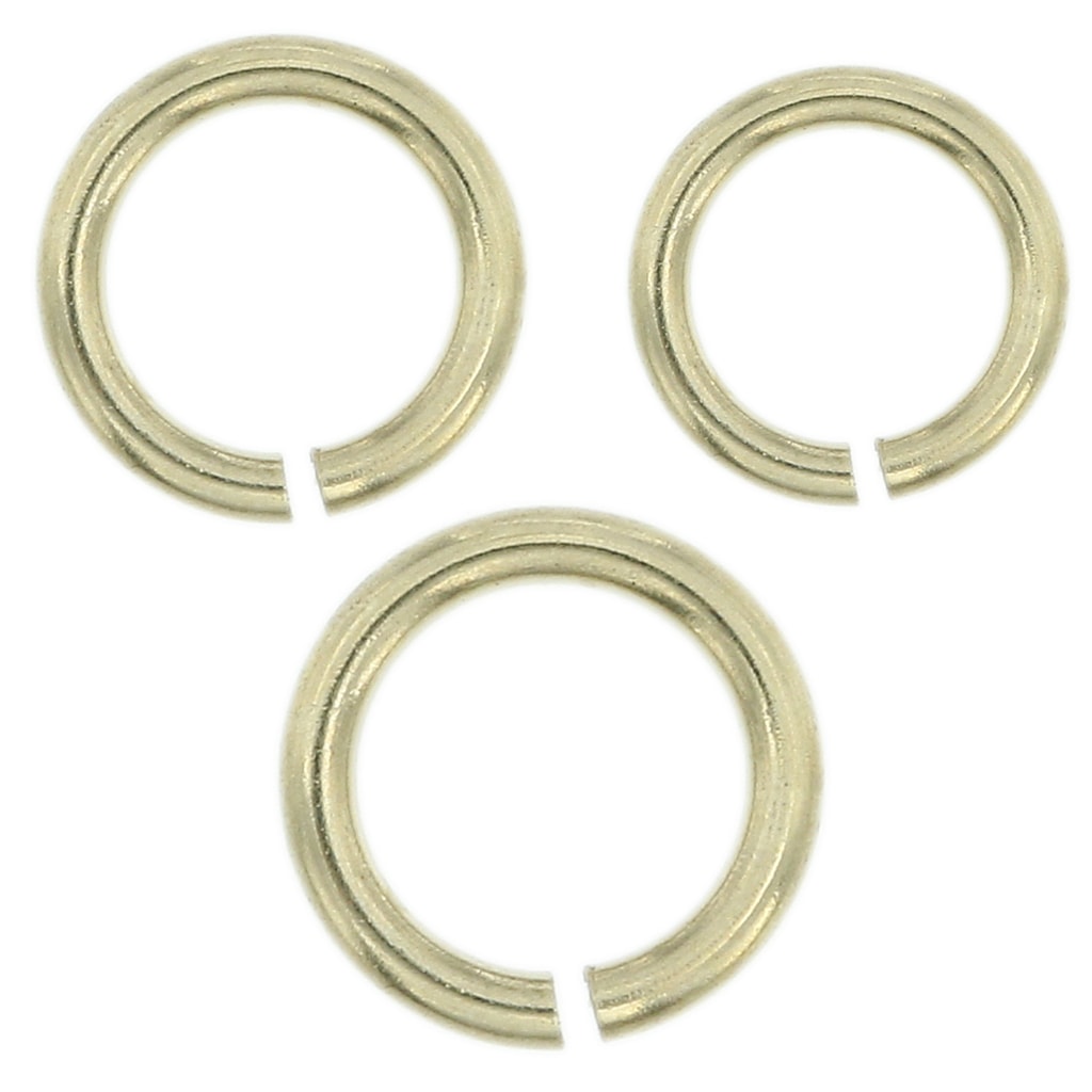 3/8 Gunmetal, Split Round Jump Ring, Solid Brass, #A-2-1-2-GUNM – Weaver  Leather Supply