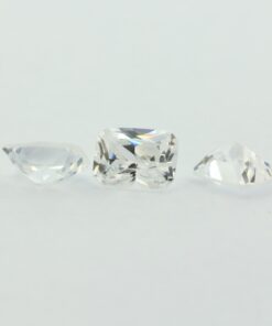 Loose Emerald Cut Clear CZ Gemstone Cubic Zirconia April Birthstone Group