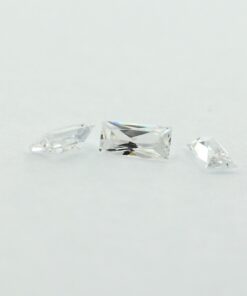 Loose Straight Baguette Clear CZ Gemstone Cubic Zirconia April Birthstone Group