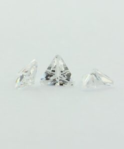 Loose Triangle Cut Clear CZ Gemstone Cubic Zirconia April Birthstone Group