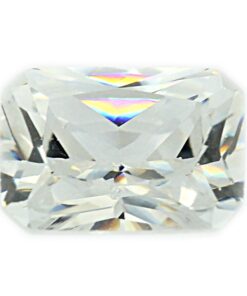 Loose Emerald Cut Clear CZ Gemstone Cubic Zirconia April Birthstone