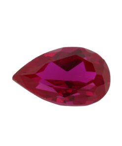 Loose Pear Shape Ruby CZ Gemstone Cubic Zirconia July Birthstone Front