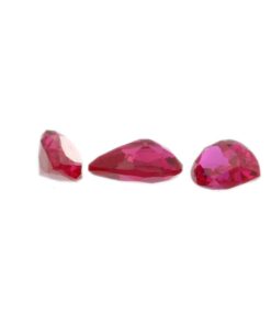 Loose Pear Shape Ruby CZ Gemstone Cubic Zirconia July Birthstone Group