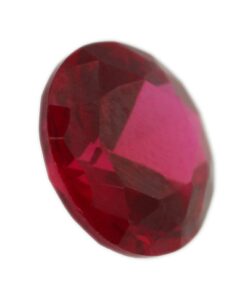 Loose Round Cut Ruby CZ Gemstone Cubic Zirconia July Birthstone Angle