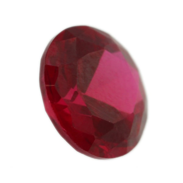 Loose Round Cut Ruby CZ Gemstone Cubic Zirconia July Birthstone Angle