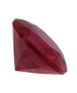 Loose Round Cut Ruby CZ Gemstone Cubic Zirconia July Birthstone Side