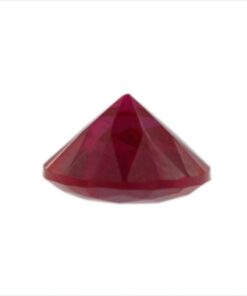 Loose Round Cut Ruby CZ Gemstone Cubic Zirconia July Birthstone Down