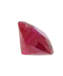 Loose Heart Shape Ruby CZ Gemstone Cubic Zirconia July Birthstone Side