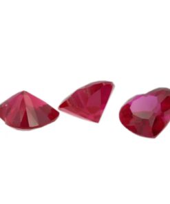 Loose Heart Shape Ruby CZ Gemstone Cubic Zirconia July Birthstone Group