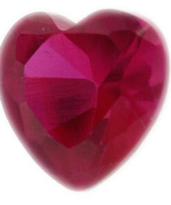 Loose Heart Shape Ruby CZ Gemstone Cubic Zirconia July Birthstone