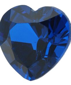 Loose Heart Shape Sapphire CZ Gemstone Cubic Zirconia September Birthstone