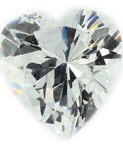 Loose Heart Shape Clear CZ Gemstone Cubic Zirconia April Birthstone