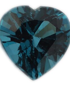 Loose Heart Shape Blue Zircon CZ Gemstone Cubic Zirconia December Birthstone