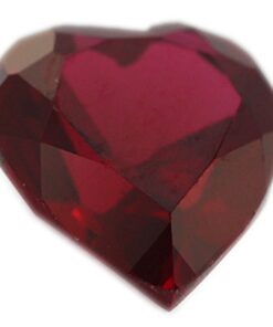 Loose Heart Shape Garnet CZ Gemstone Cubic Zirconia January Birthstone