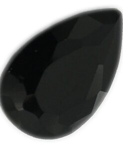 Loose Pear Shape Black Onyx CZ Gemstone Faceted Cubic Zirconia