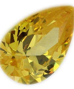 Loose Pear Shape Citrine CZ Gemstone Cubic Zirconia November Birthstone