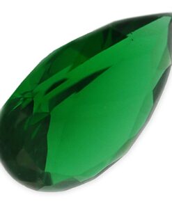 Loose Pear Shape Emerald CZ Gemstone Cubic Zirconia May Birthstone