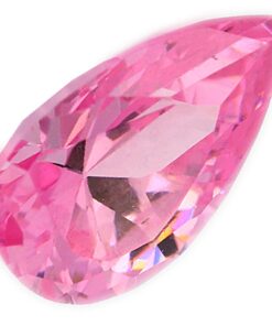 Loose Pear Shape Pink CZ Gemstone Cubic Zirconia October Birthstone