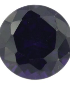 Loose Round Cut Amethyst CZ Gemstone Cubic Zirconia February Birthstone