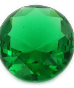 Loose Round Cut Emerald CZ Gemstone Cubic Zirconia May Birthstone