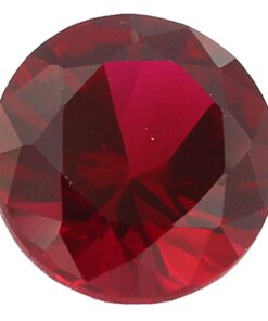 Loose Round Cut Garnet CZ Gemstone Cubic Zirconia January Birthstone