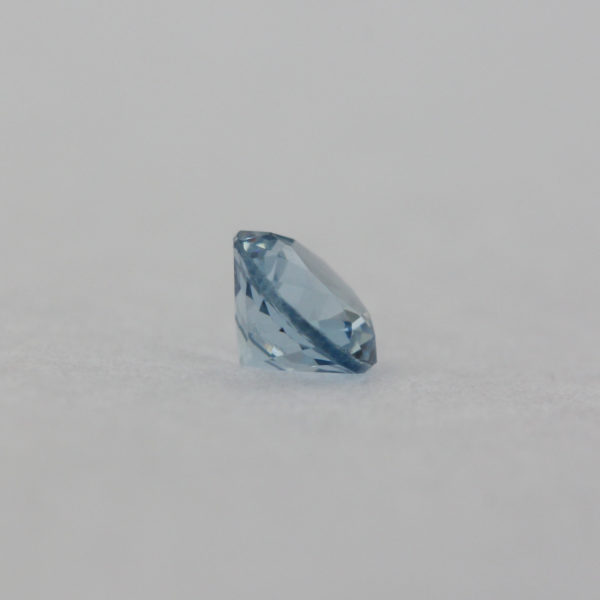 Loose Round Cut Aquamarine CZ Gemstone Cubic Zirconia March Birthstone Side