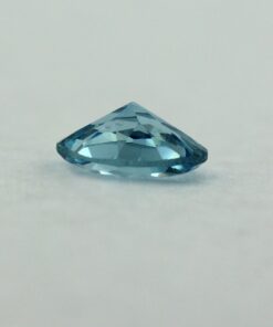 Loose Round Cut Aquamarine CZ Gemstone Cubic Zirconia March Birthstone Down