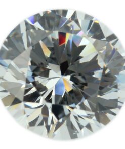 Loose Round Cut White CZ Gemstone Cubic Zirconia April Birthstone