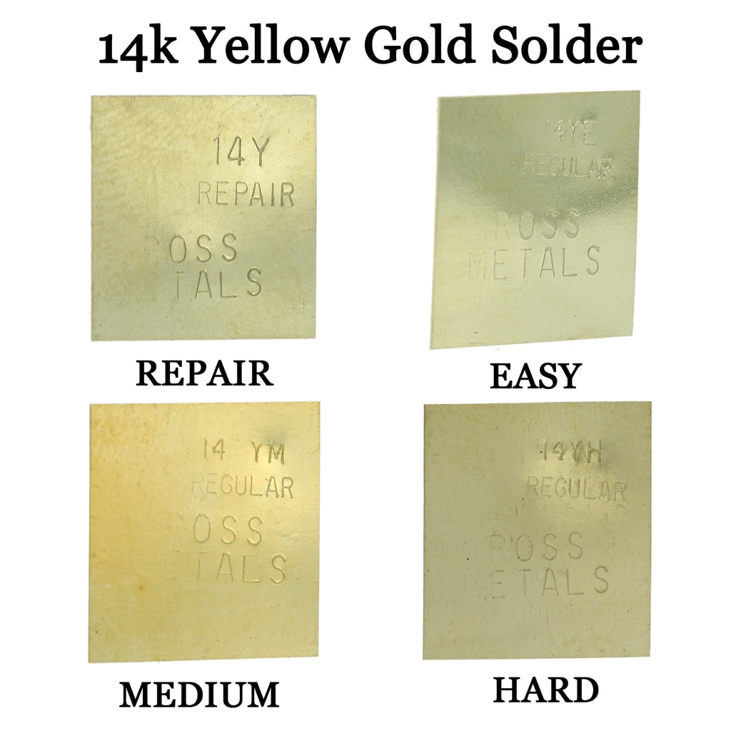 Solid 9ct Yellow Gold Solder Sheet – Ore Metals