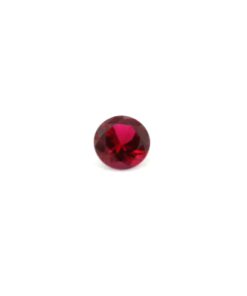 Loose Round Cut Garnet CZ Gemstone Cubic Zirconia January Birthstone Front