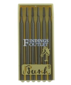 Busch Cone Square Bur Figure 23 Pack of 6 Jewelry Burs 007-031 Made In Germany Pack