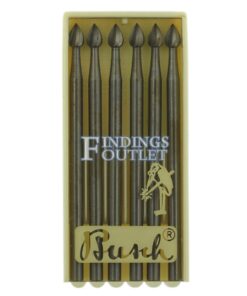 Busch Bud Bur Figure 6 Pack of 6 Jewelry Burs 006-050 Made In Germany Pack