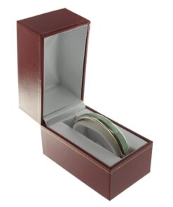 Red Leather Classic Bracelet Bangle Watch Box Display Jewelry Gift Box