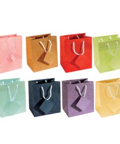 3x3.5 Assorted Tote Gift Bags Pastel Paper Shopping Bag With Handle