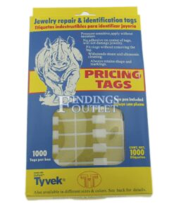 Rhino Square Gold Standard Sticker Jewelry Price Tags 1000 Pcs Pack