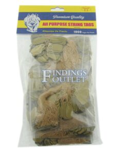 Rhino Square Gold Standard String Jewelry Price Tags 1000 Pcs Pack