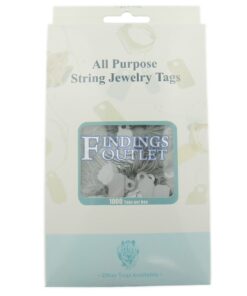 Rhino Square Silver Standard String Jewelry Price Tags 1000 Pcs Pack