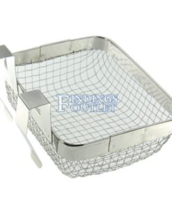 Ultrasonic Jewelry Cleaning Basket 5” x 4” Stainless Steel Mesh Standard Back