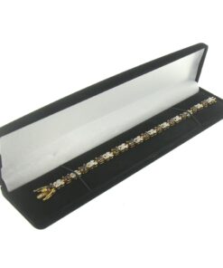 Black Velour Watch Bracelet Box Display Jewelry Gift Box