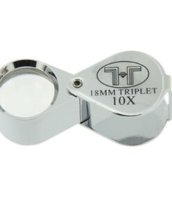 Silver Tone 18mm Triplet 10x Eye Loupe