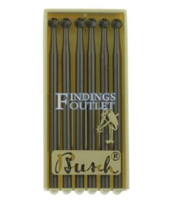 Busch Round Bur Figure 1 Pack of 6 Jewelry Burs 005-050 Made In Germany Pack